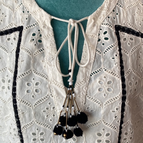 NWT Anthropology Hemant and Nandita Size S Aditya Embroidered Tunic Dress - Picture 7 of 13